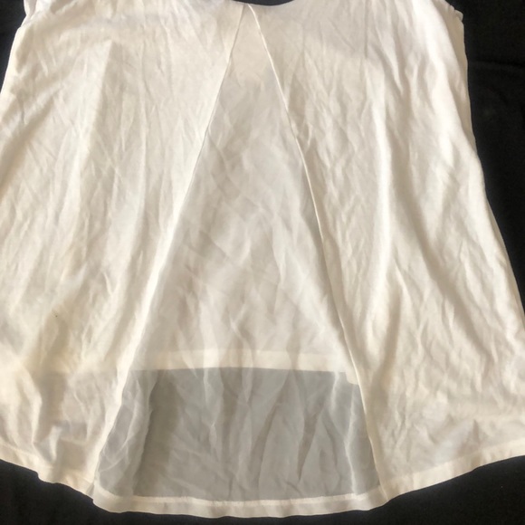 New Guess EYANIA CHIFFON HIGH-LOW TANK top Blouse - Picture 6 of 8